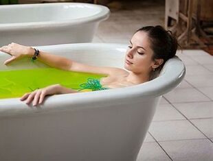 Medicinal bath from cervical osteochondrosis
