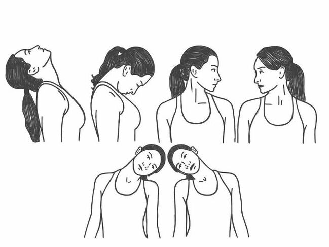 Medical exercises for cervical spine osteochondrosis
