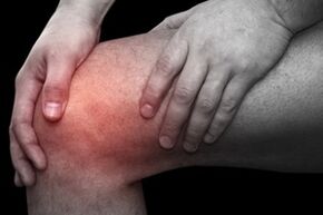 Knee pain due to arthrosis
