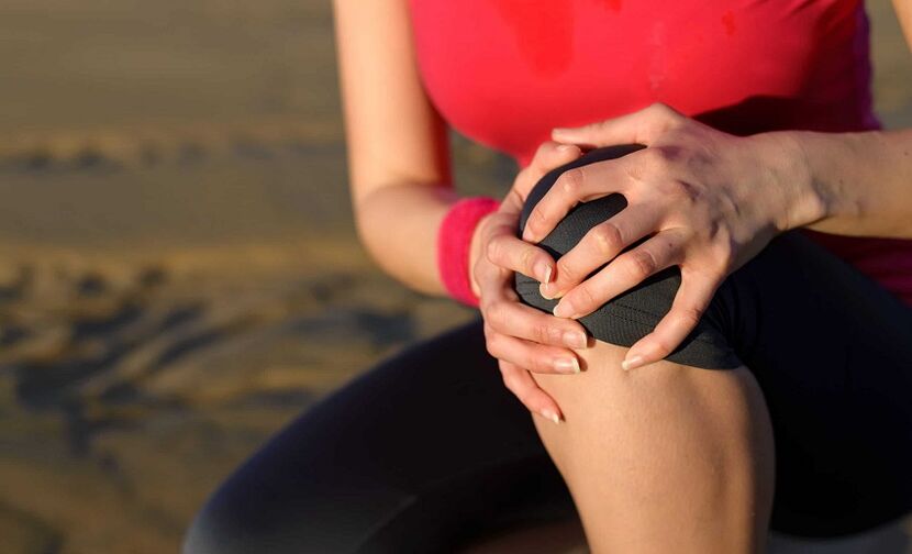 Knee pain due to arthrosis